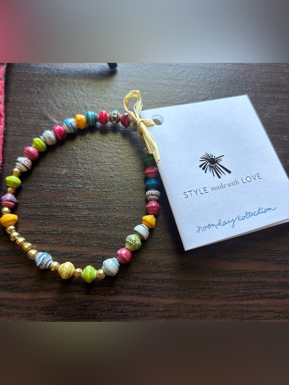 Noonday Collection Bright Multicolor Beaded Bracelet